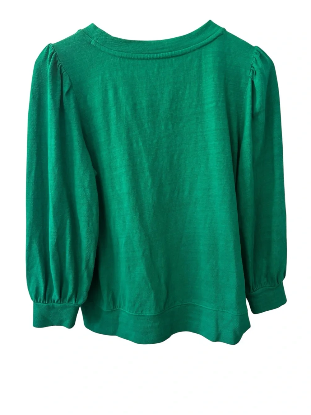 Loft Sweater Womens Size Medium Kelly Green Long Sleeve Knit Top 100% Cotton
